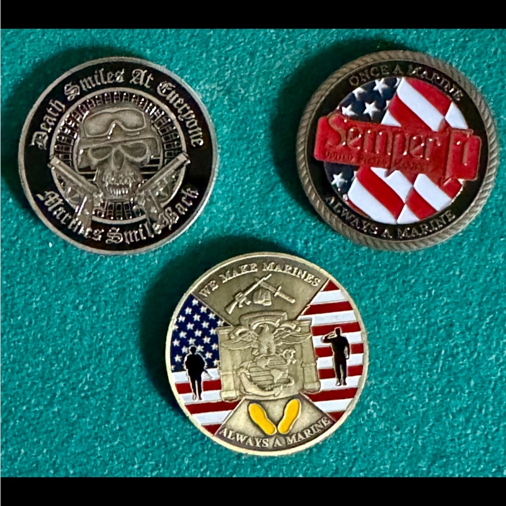 Marine Corps Challenge Coins Set